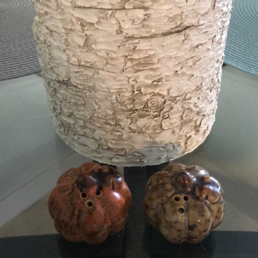 thanksgiving pumpkin salt & pepper shakers🍁🎃